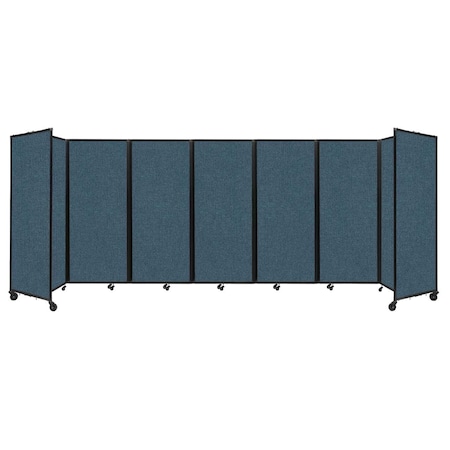 Versare Room Divider 360 Folding Portable Partition 19'6" x 6'10" Caribbean Fabric 1182949